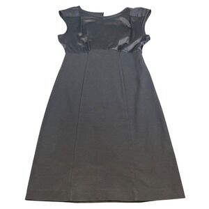 Theory Sleeveless Black Dress Sheath Style Career Wear Work Dress